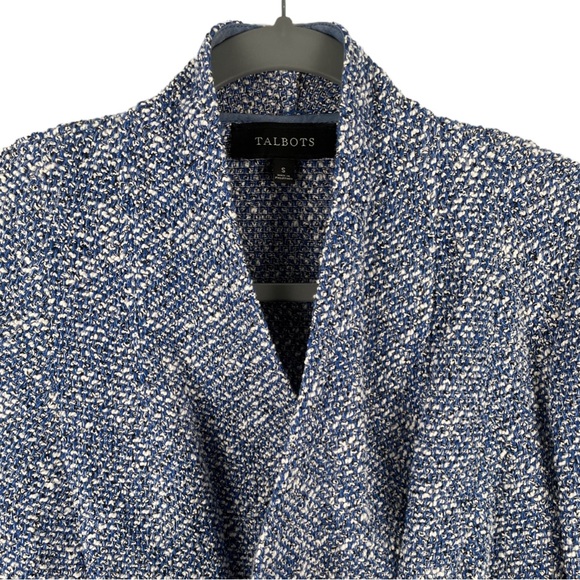 TALBOTS TWEED JACKET | ROYAL BLUE / WHITE | SIZE SMALL - Picture 4 of 6